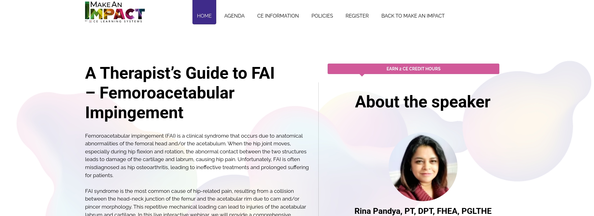 A Therapist’s Guide to FAI – Femoroacetabular Impingement