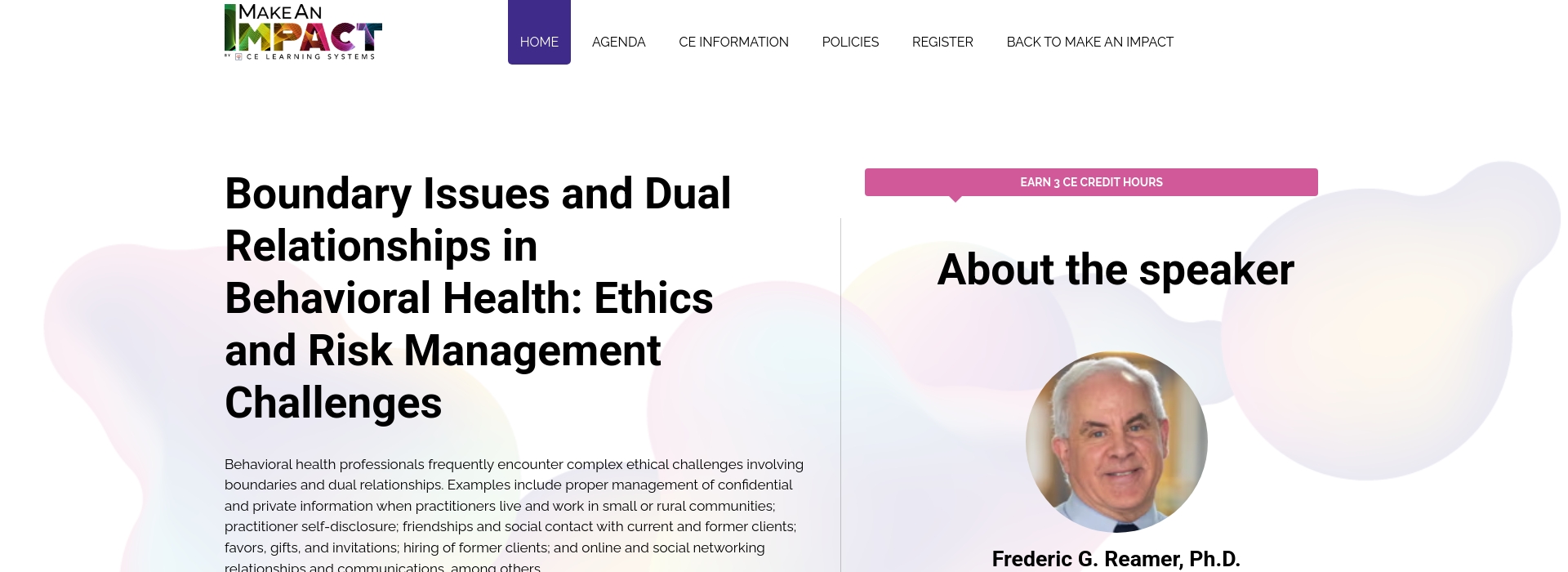 Boundary Issues and Dual Relationships in Behavioral Health: Ethics and ...