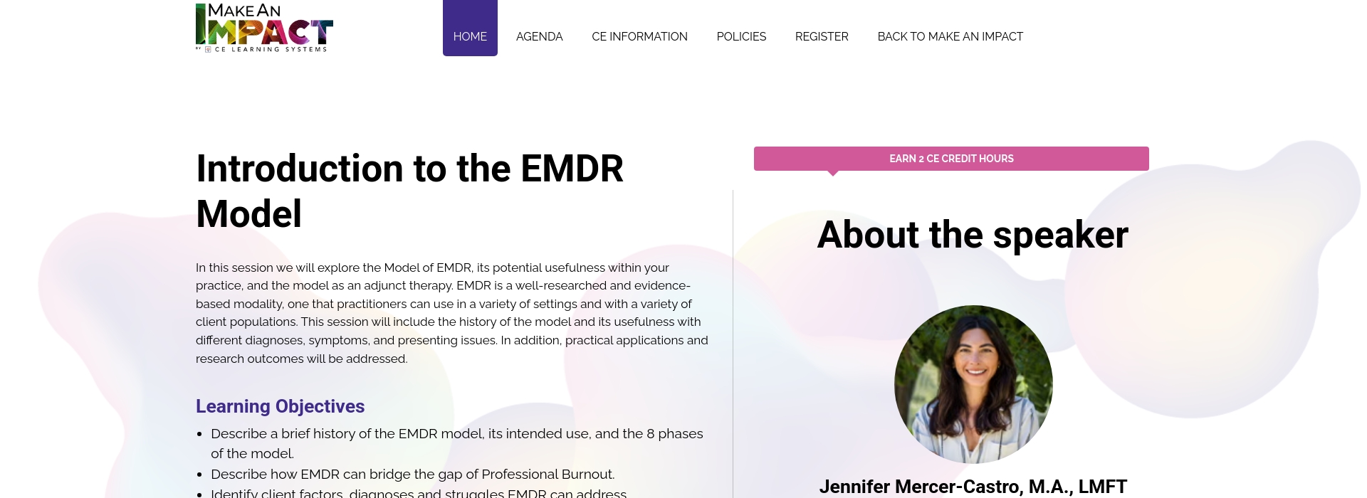Introduction to the EMDR Model
