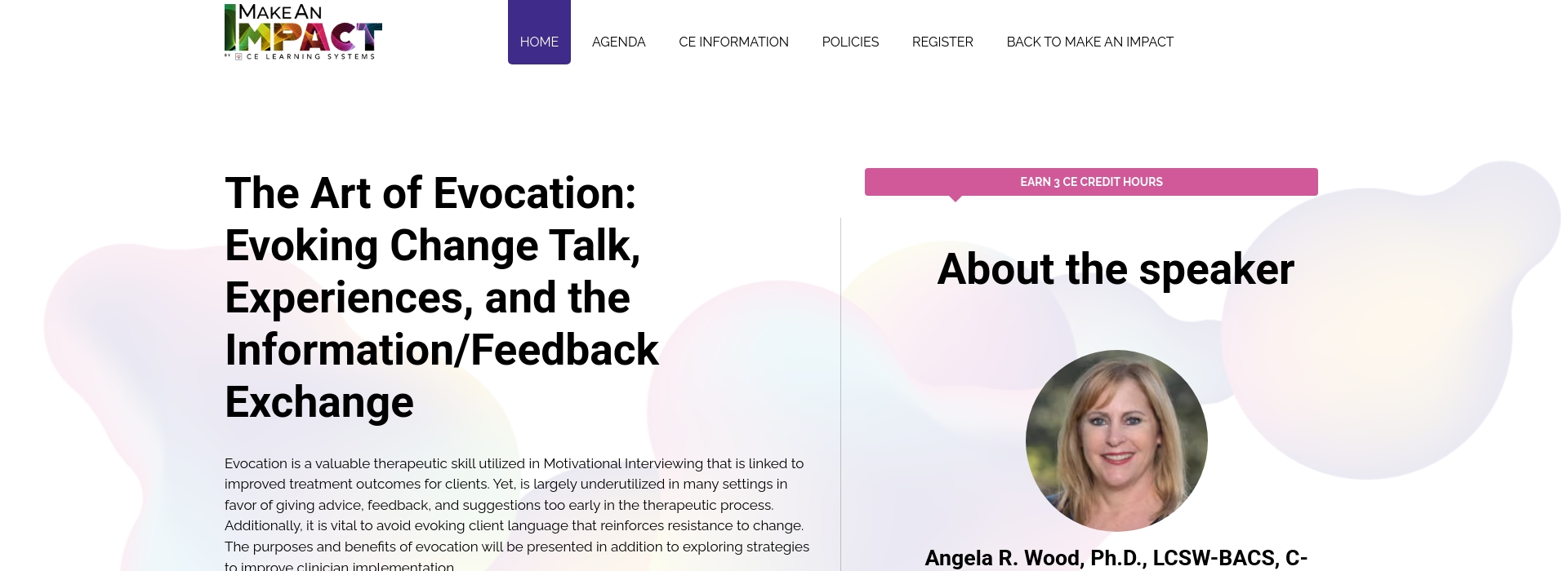 The Art of Evocation: Evoking Change Talk, Experiences, and the ...